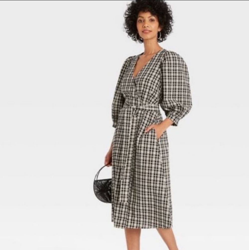 a new day plaid dress